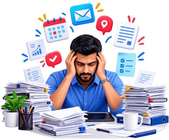 Overwhelmed Office Workload